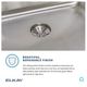 Elkay® Lustertone® Classic Lustrous Satin 22'' x 22'' x 6" 4-Hole Single Bowl Drop-in ADA Sink-2