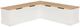 Linon Norah Black/Natural White Nook Bench with Cushion Set-0