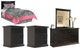 Signature Design by Ashley® Maribel 5-Piece Black Twin Panel Headboard Bed Set-0