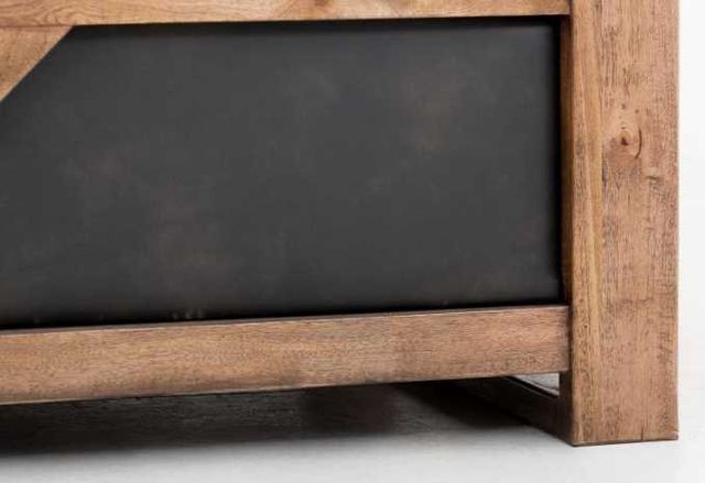 International Furniture Direct Ancora Brown/Stained Brown Upholstered Loveseat-3