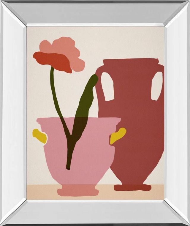Classy Art Flower Dance II by Melissa Wang Mirror Framed Wall Art-0