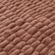 HiEnd Accents Ruched Rabbit Rosewood Double-Sided Throw Blanket-1
