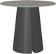 Amisco Customizable Gemma 48" Round Counter Height Pub Table with 0.5" Taupe Glass Top-0