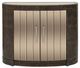 Bassett Mirror Serrano Bronze/Rustic Oak Hall Cabinet-1