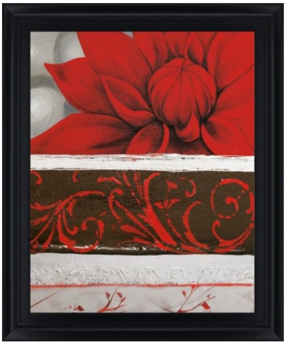 Classy Living Crimson Blossom Wall Art-0