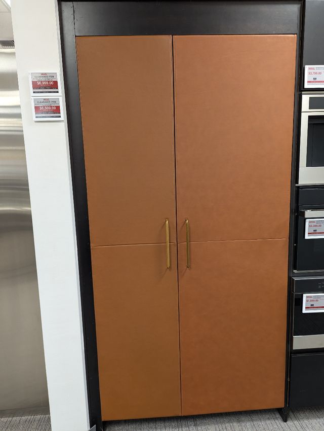 JennAir® 13.0 Cu. Ft. Panel Ready Built In All Refrigerator Column w/ Cognac Leather Panel-0