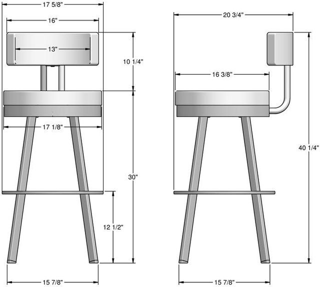 Amisco Customizable Barry Swivel Bar Stool-2
