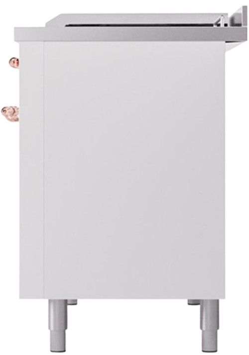 Ilve® Nostalgie II Series 48" White Pro Style Dual Fuel Range-3