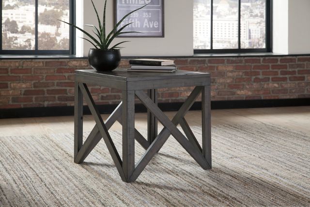 Signature Design by Ashley® Haroflyn Gray Square End Table-1