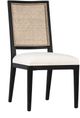Dovetail Furniture Norton 2-Piece Antique Black/Natural/White Dining Chair Set-1