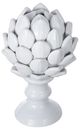 A & B Home White 9" Ceramic Artichoke Sculpture-0