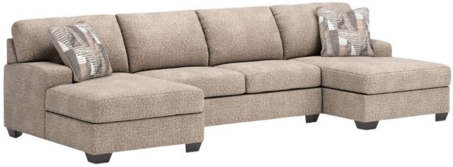 Benchcraft® Newellen 3-Piece Hemp U-Shape Sectional and Chaise-0