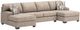 Benchcraft® Newellen 3-Piece Hemp U-Shape Sectional and Chaise-0