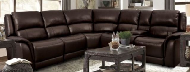 Furniture of America® Gorgius 6-Piece Espresso Modular Power Reclining Sectional-0