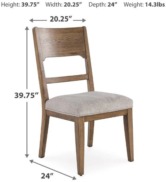 Signature Design by Ashley® Cabalynn Light Brown/Oatmeal Dining Side Chair-5