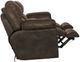 Catnapper® Ferrington Dusk Power Headrest Power Lay Flat Reclining Console Loveseat-4