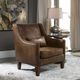 Uttermost® Clay Tanned Leather Arm Chair-1