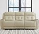 Liberty Furniture Carrington Baja Stone Leather Triple Zero Gravity Power Reclining Sofa-2