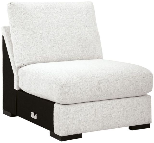 Signature Design by Ashley® Misty-Lakes 3-Piece Chalk U-Shape Sectional and Double Chaise-2