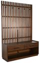Sunny Designs™ Eliza Coffee Bean Hall Tree with Bench-0