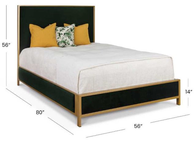 Wesley Allen Customizable Mason Double Upholstered Panel Bed-2