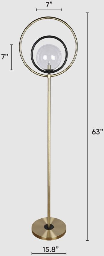 Classy Living Eclipse Aura Soft Gold Floor Lamp-0