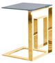 Sagebrook Home Glass Top Side Table with Gold Frame-0