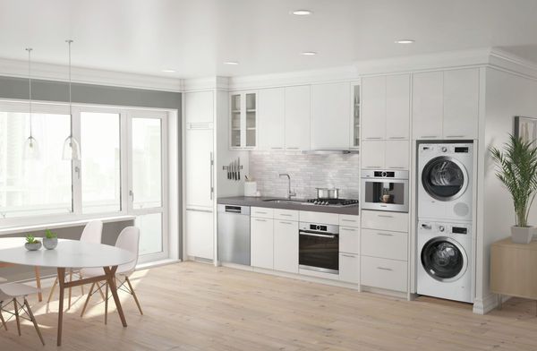 Bosch 800 Series 2.2 Cu. Ft. White Front Load Compact Washer