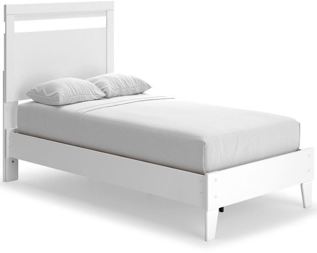 Signature Design by Ashley® Flannia White Twin Panel Bed-0