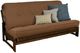 Kodiak Furniture Aspen Linen Cocoa/Reclaim Mocha Full Futon with Mattress-0