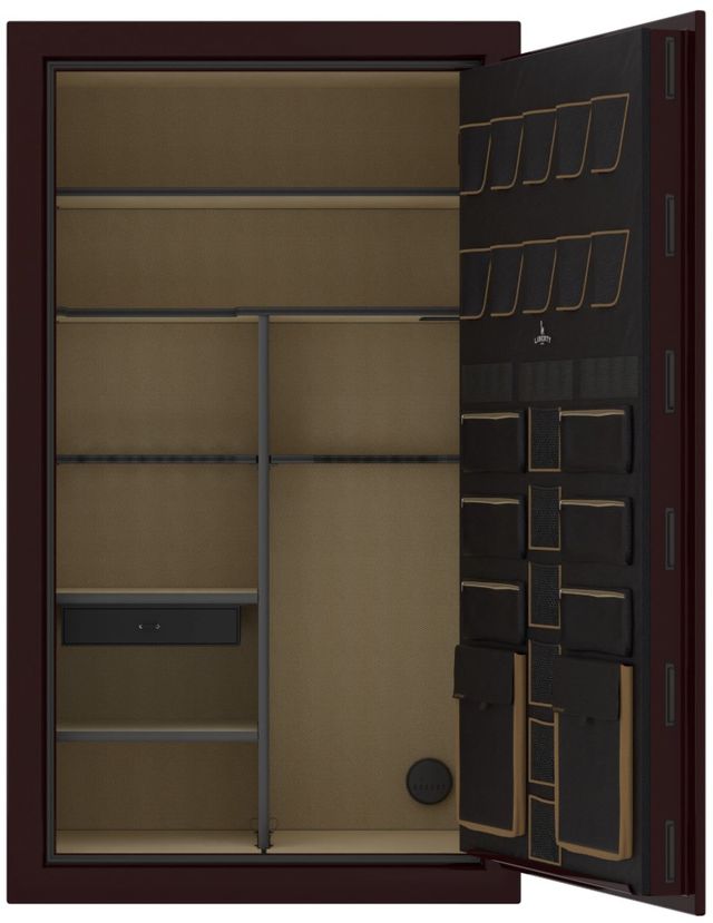 Liberty Safe Lincoln Burgundy Gloss 50 Electronic Gun Safe-2