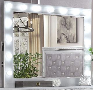 Furniture of America® Belleterre Silver Dresser Mirror