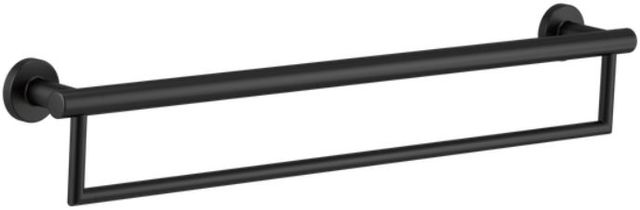 Delta Decor Assist™ Matte Black 24" Towel Bar with Assist Bar-0