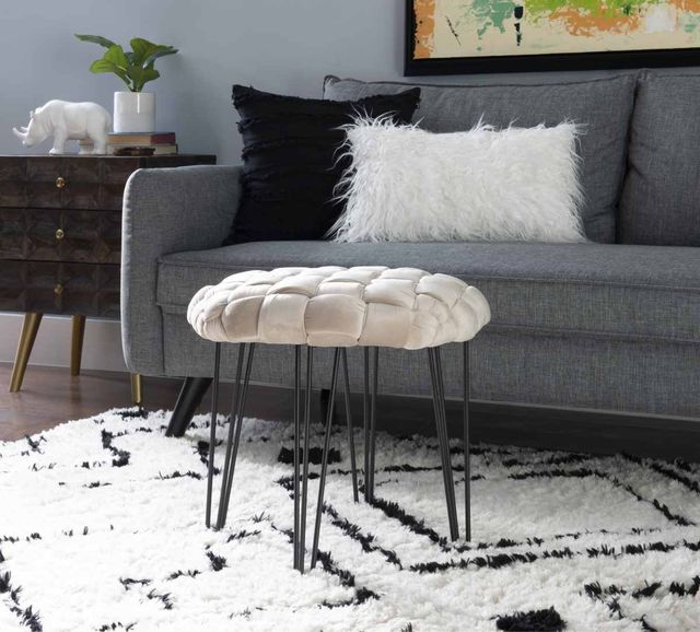 Powell® Shadbury Cream Accent Stool-4
