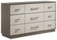 Coaster® Fenwick 5-Piece Almond/Gray Oak Eastern King Bedroom Set-3