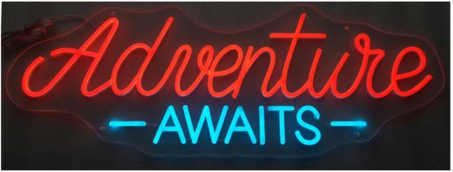 Classy Living Enlightened Adventure Awaits LED Neon-0