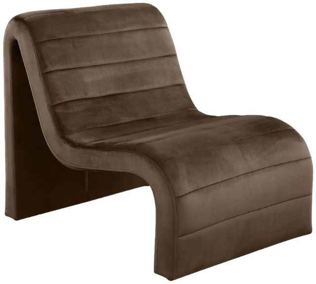 Meridian Furniture Ivy Brown Velvet Accent Chair-0