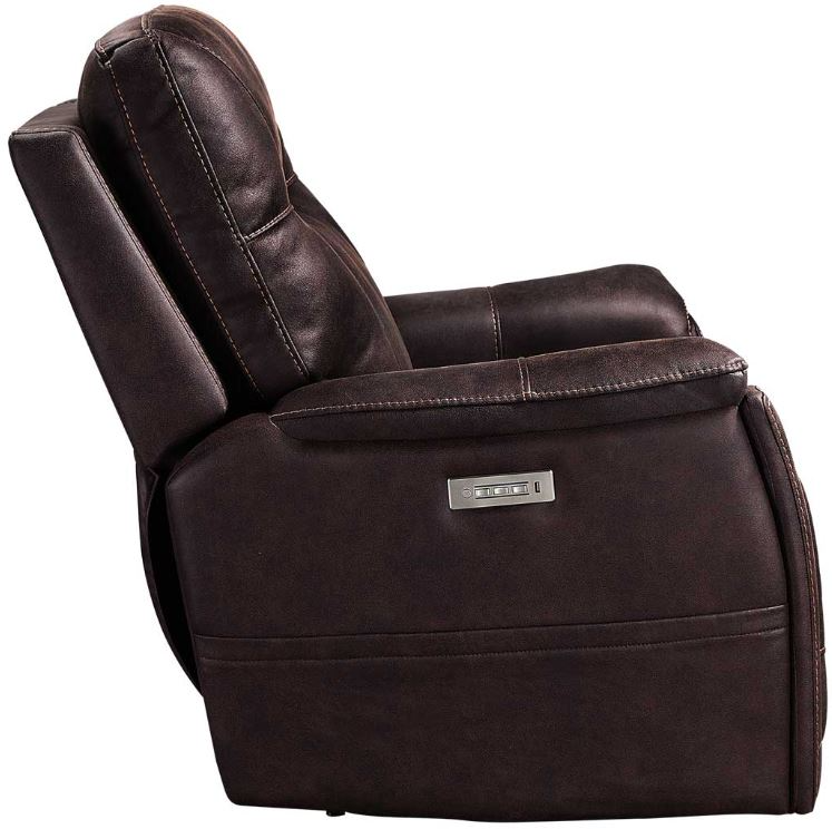Steve Silver Co. Lexington Canyon Walnut Triple Power Recliner - Thumbnail 2
