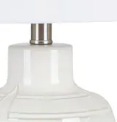 Crestview Collection Contemporary White Table Lamp-2