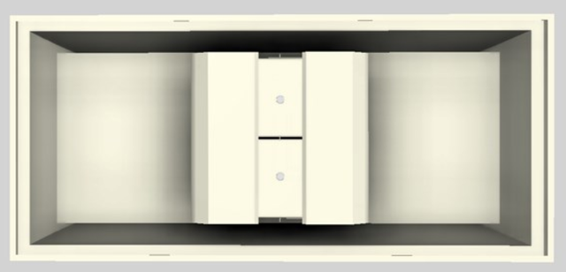 Vent-A-Hood® Designer Series 66" Biscuit Island Range Hood-3