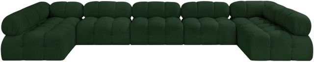 Meridian Furniture Ames 7-Piece Green Modular Sectional-1