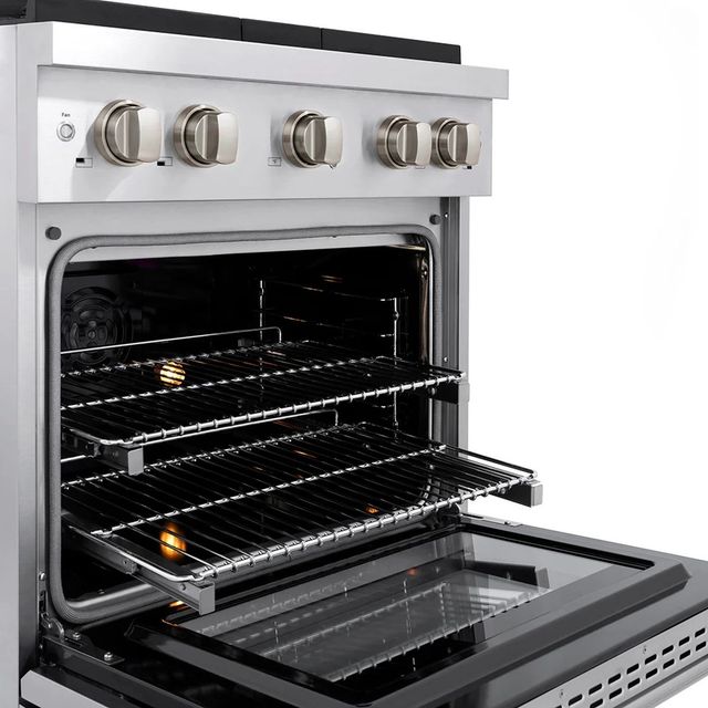 ZLINE Paramount 30" Stainless Steel Pro Style Dual Fuel Range with 4 Burner DuoPro™ Cooktop and Electric Convection Oven    -3