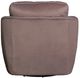 LH Home Feather Baltimo Ash Brown/Matte Black Swivel Glider Chair-5