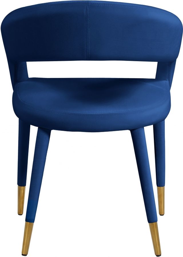 Meridian Furniture Destiny Navy Velvet Dining Chair-2