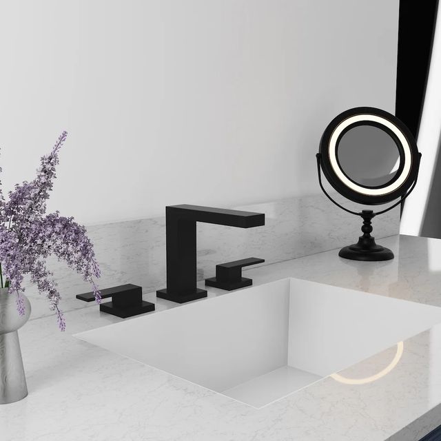 ZLine Palisades Matte Black Modern Widespread Bath Faucet-4