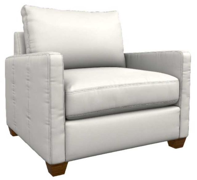 La-Z-Boy® Wilmette Ivory Leather Chair and a Half-0