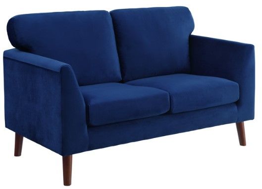 Mazin Furniture Tolley Blue Loveseat-0
