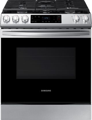 Samsung 30" Fingerprint Resistant Stainless Steel Front Control Slide-In Gas Range