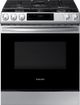 Samsung 30" Fingerprint Resistant Stainless Steel Front Control Slide-In Gas Range-0