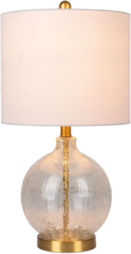 Surya Enid Crackle Clear Table Lamp-1